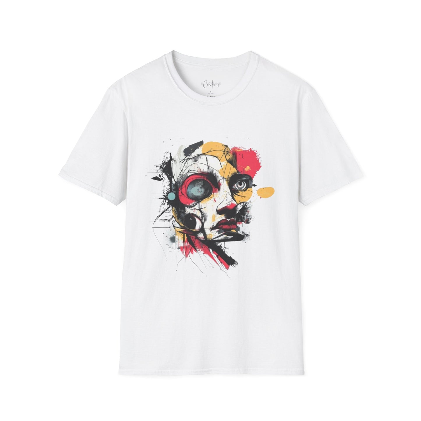 Abstract Vision Tee – Chaos, Color & Expression