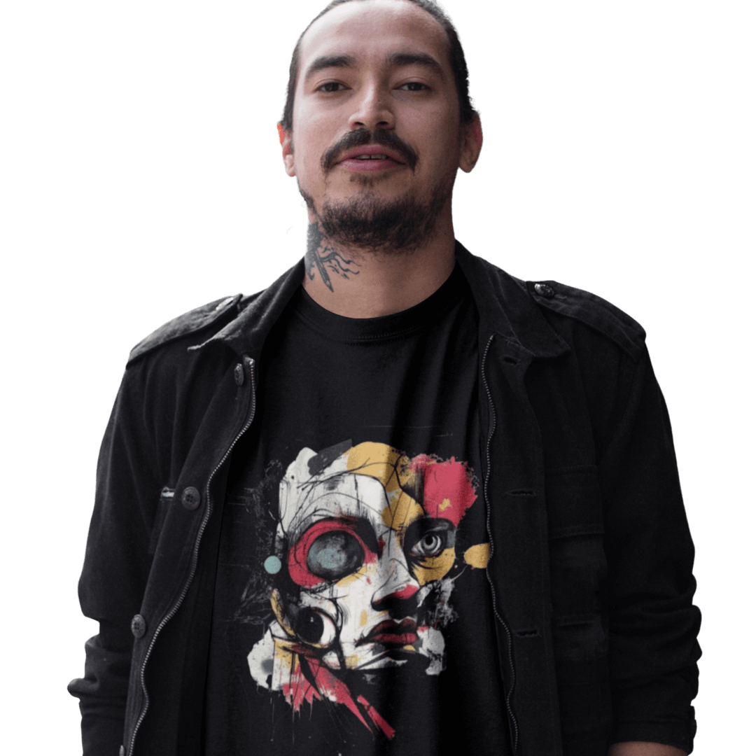 Abstract Vision Tee – Chaos, Color & Expression